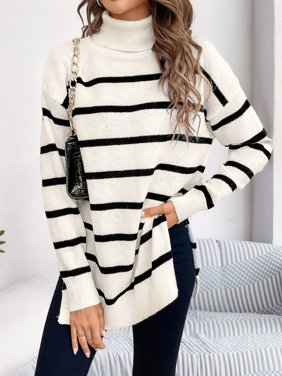 Maya™ stribet sweater