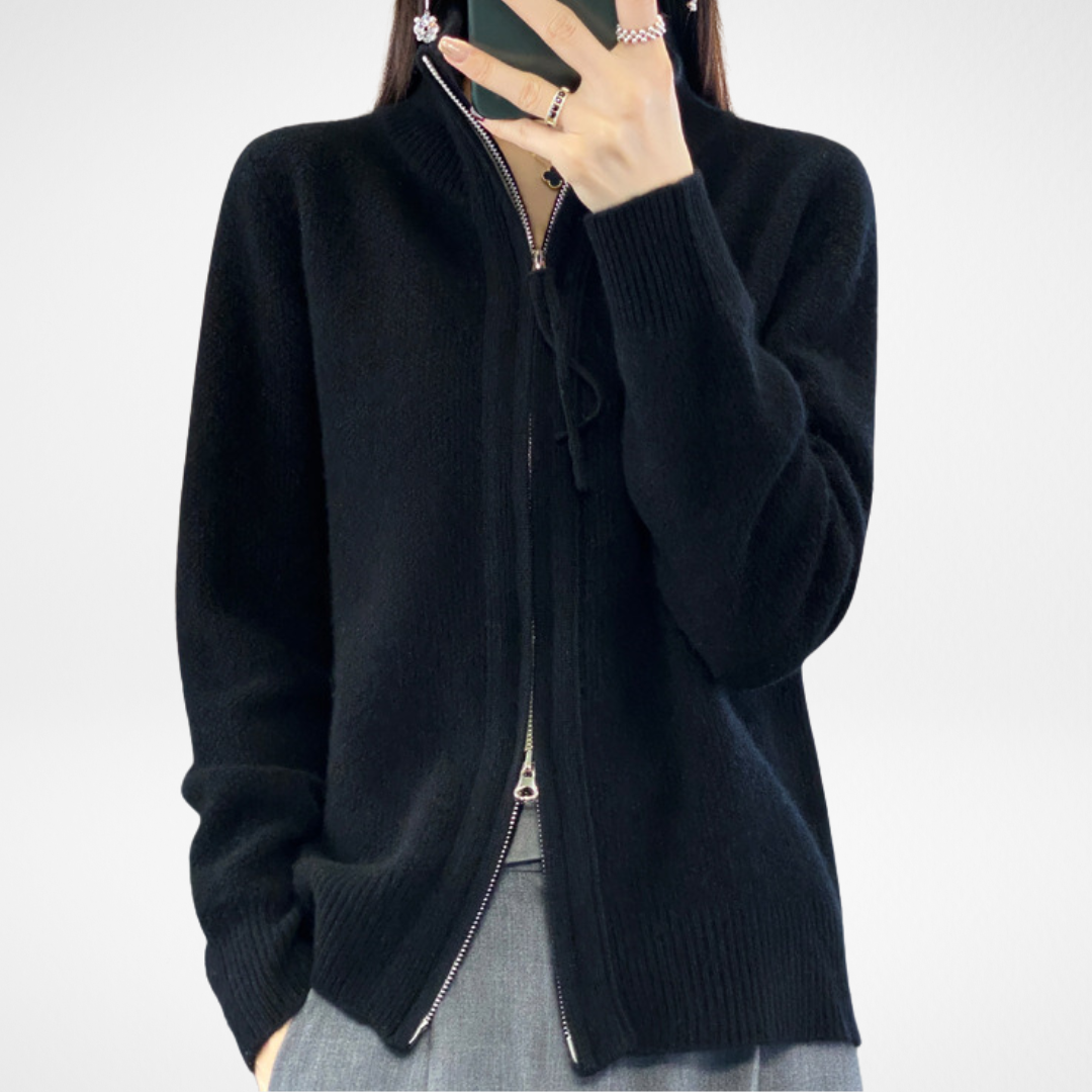 Giovana | Zip-Up Strikket Cardigan