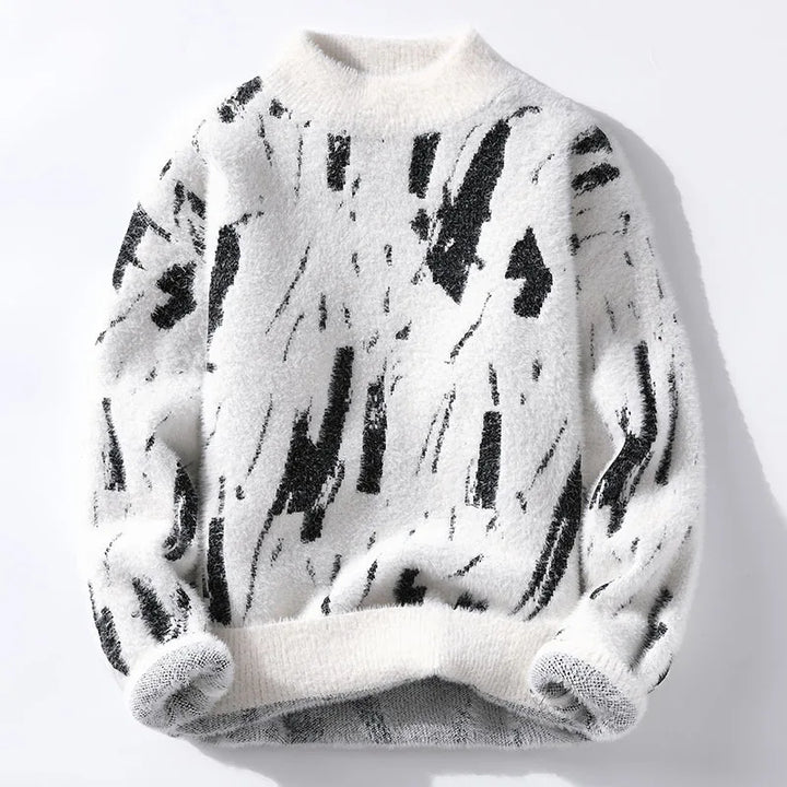 Clive - Trendy grafisk jumper