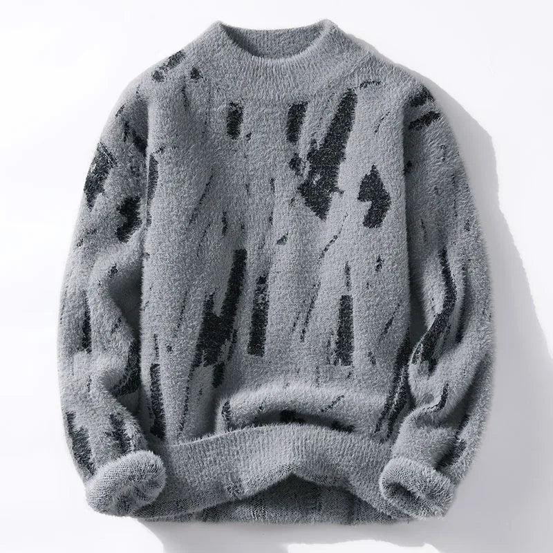 Clive - Trendy grafisk jumper