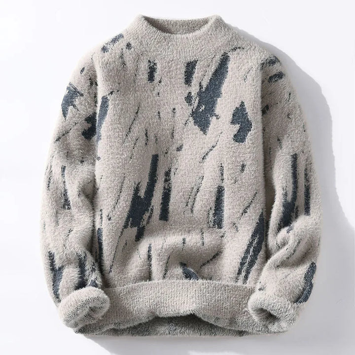 Clive - Trendy grafisk jumper