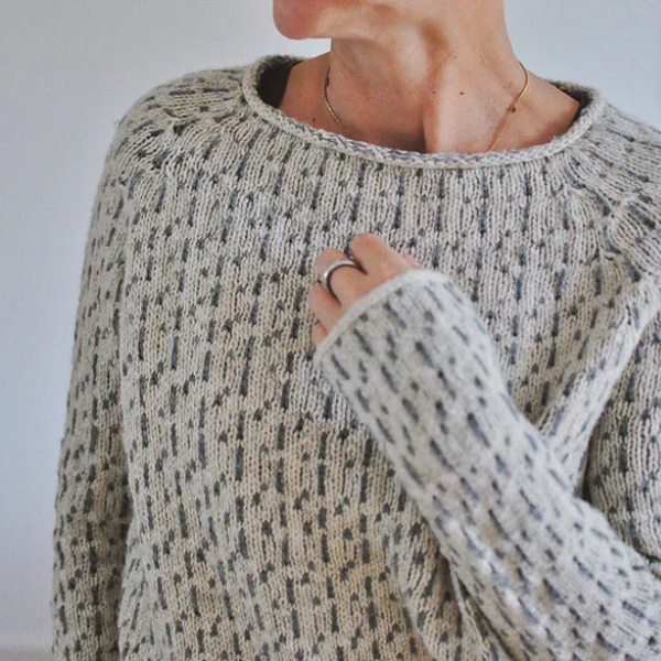 ANDREA - SMAL STRIKKET PULLOVER